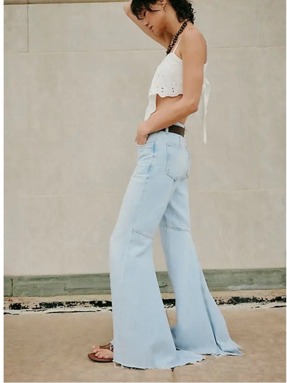 Free People We the Free Live Wire Flare Jeans in Sparks - Picture 6 of 14
